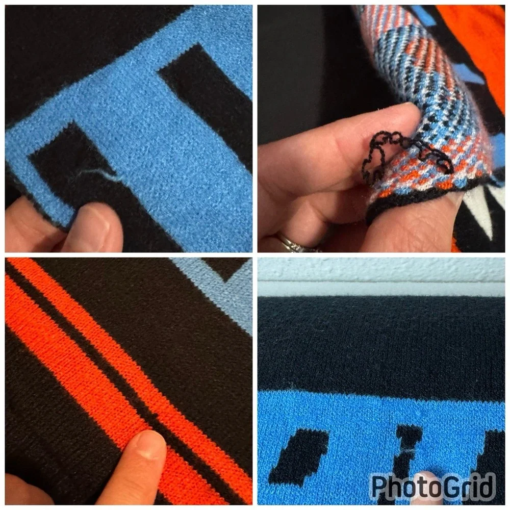 Savage X Fenty Blanket Throw Lit Leisure Dice Black Red Blue Comfy Checkered